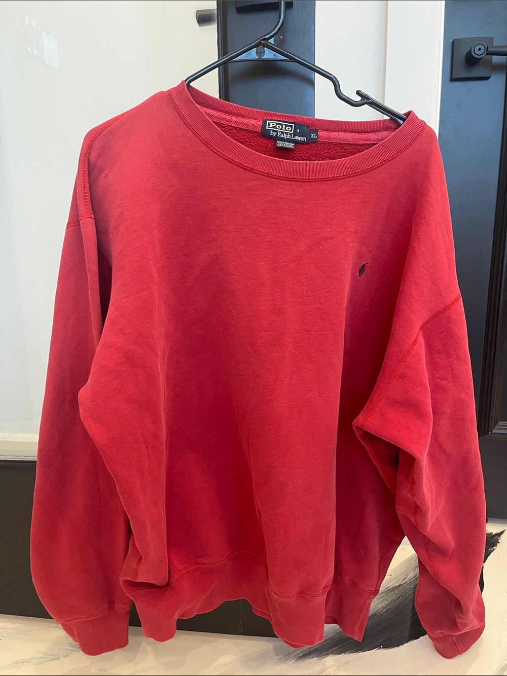 Polo by Ralph Lauren Classic Red Crewneck Sweatshirt